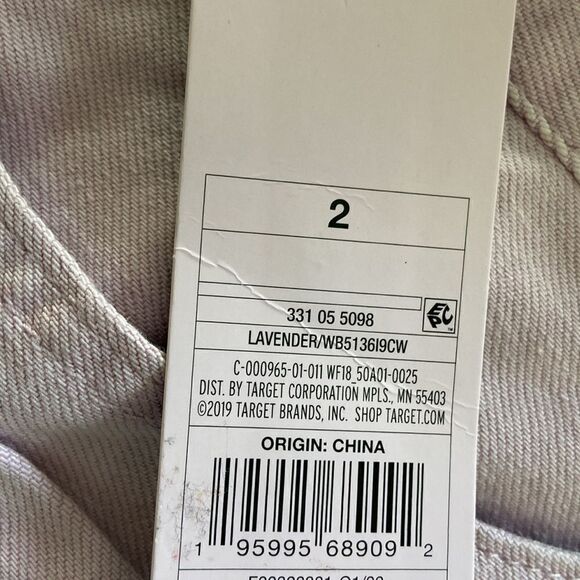 Wild Fable Bermuda Jean Shorts Super High Rise Pleated Light Purple 02 Relax Fit - Picture 6 of 13